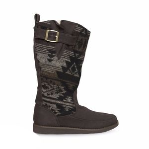 SANUK SIENA BLACK/BROWN NAVAJO BOOTS